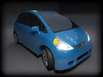 Car Concept Hatchback Google AAA Low-poly 3D model