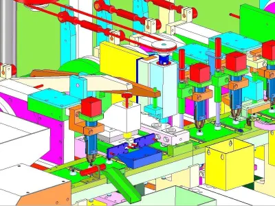 Cam assembly machine 3D model