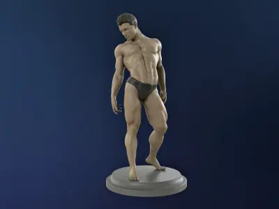  Bodybuilder in greco-roman pose 3D print model