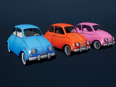 Stylized Car 03 Low-poly 3D model