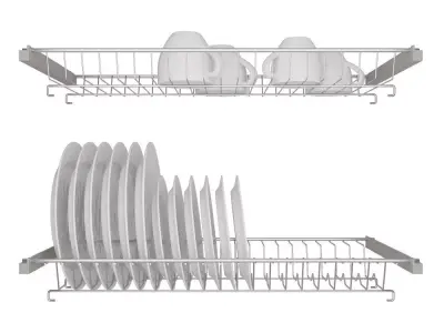 Built in dish rack for kitchen 3D model