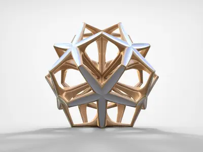 Geometric Sculpture Low-poly 3D model purchase