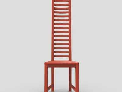 Chair 7 Low-poly 3D model