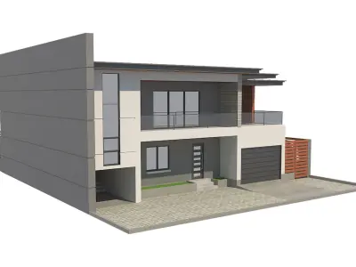 Modern House 5 Free 3D model