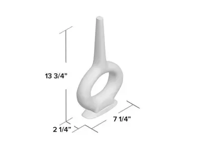 Handmade Porcelain Table Vase Free 3D model