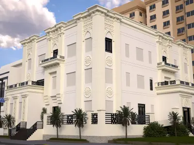 3D Kuwait area scene 3D model