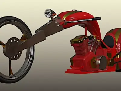 Nehmesis Chopper - High Poly 3D model
