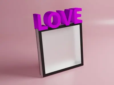 PHOTO FRAME Low-poly 3D model 4
