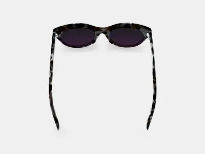 Leta Sunglasses in Black Currant Tortoise 3D model