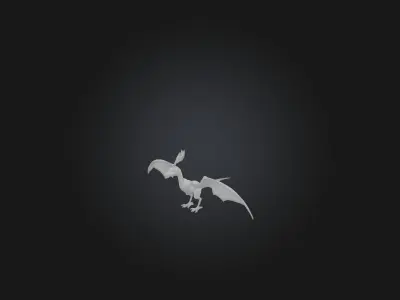 Wyvern Low-poly 3D model