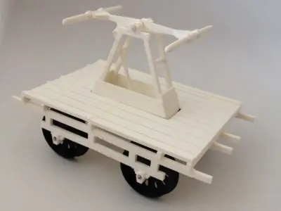 Hand Car  Pump Trolley 3D print model