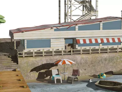 Beach House 3D model