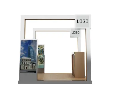 Booth Exhibition Stand a422a 3D model
