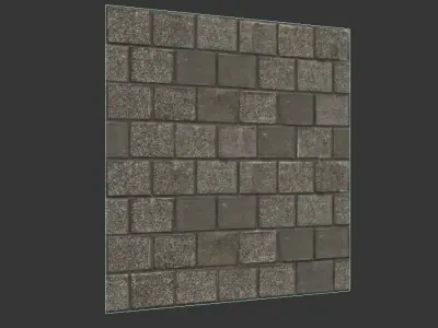 Ultra realistic Brick wall 3D model