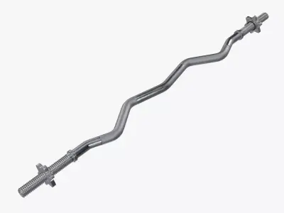 Weight bar curved  3D model