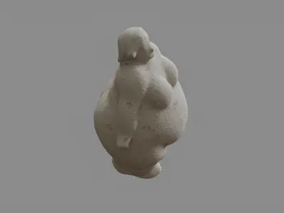 Female Figurine Decoration 3D model