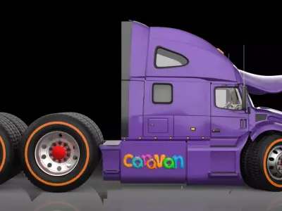 Caravan face 3D model