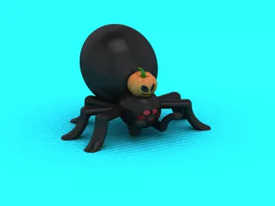 Spider Pumpkin 3D Printable model 3D print model