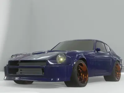 Sports Japanese coupe of 1969 3D model