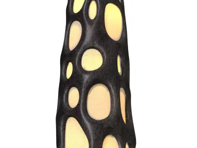 Modern designer floor lamp honeycomb Eco Sculptural Morel  3D model