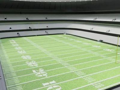 Nfl American Stadium Low-poly 3D model