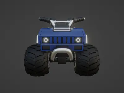 Racing Kart  Low-poly 3D model