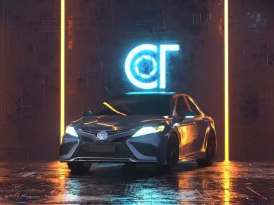 Toyota camry xse 2021 3D model