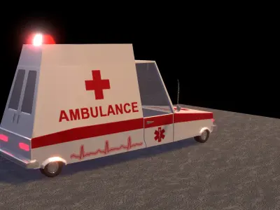 Ambulance car 3D model