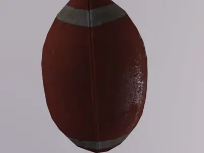 American FootBall Ball Low-poly 3D model buy
