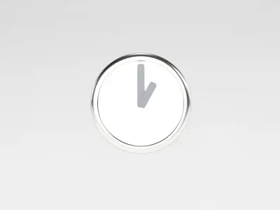 One O Clock Low-poly 3D model