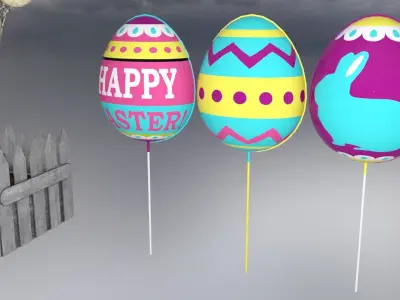 easter decoration 3D model