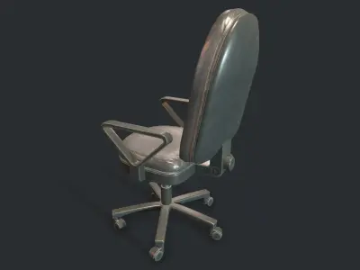 Office Chair - Game Ready Low-Poly Low-poly 3D model