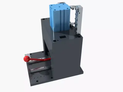  3D model Industrial Equipment 45 - Car Button Switch Press Fit 3D model