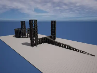 ROMAN ARCHITECTURE WICH STONE 3D model