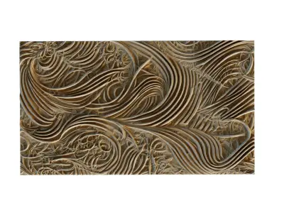 mural decor set wall panel 23 3D model
