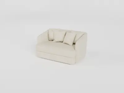 Single Sofa Free low-poly 3D model