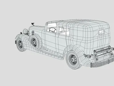 Cadillac V16 Town Car 1933 Low-poly 3D model