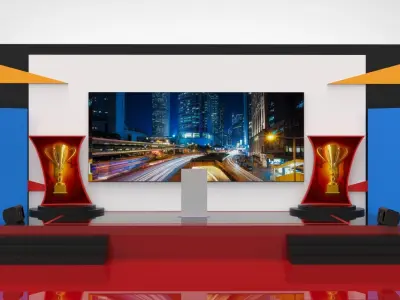 Indoor stage 3D model