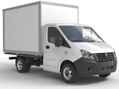 Gazelle Next lorry lowpoly Low-poly 3D model