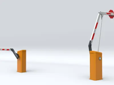 Car Parking Barrier 3D model