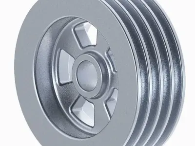 V-Belt Pulley 3D print model