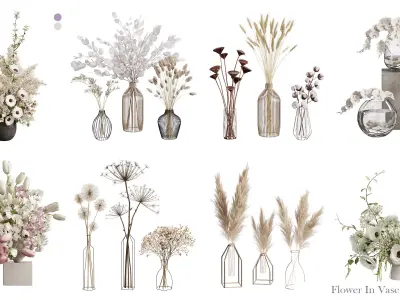 Flower In Vase Collection 06