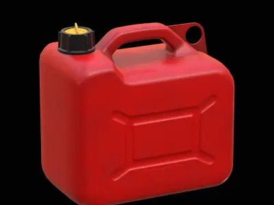 Gas Canister Low-poly 3D model