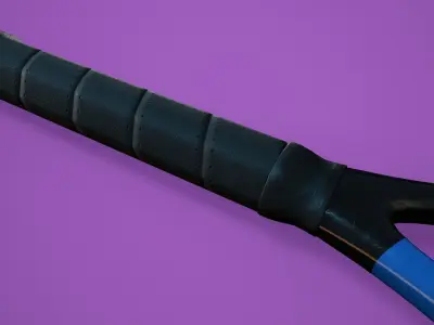 Tennis Racket Low-poly 3D model