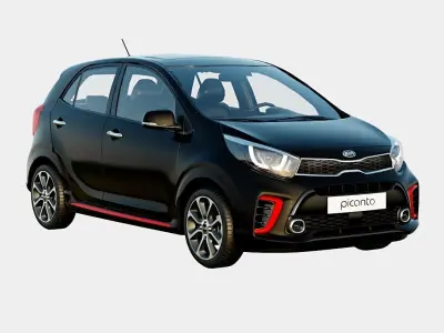Kia Picanto 2020 GT Line Spec Low-poly 3D model