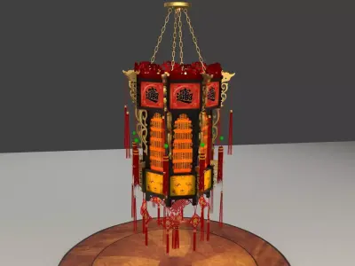 Chinese palace lantern 3D model