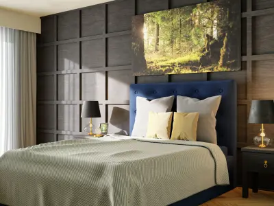 Bedroom furniture set vol 1 3D model