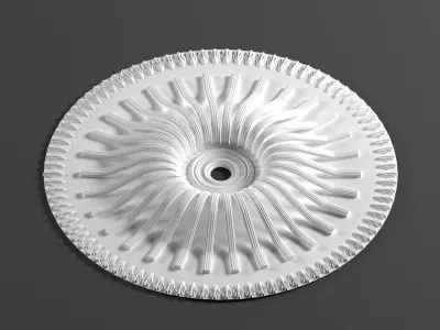 9 ornamental  decoration for ceiling 3d model kitbash vol 30 3D model