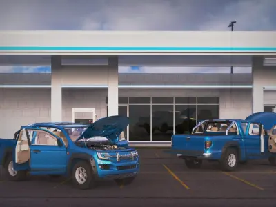 DOSCH 3D - Car Details - Hydrogen Pick-Up 3D model