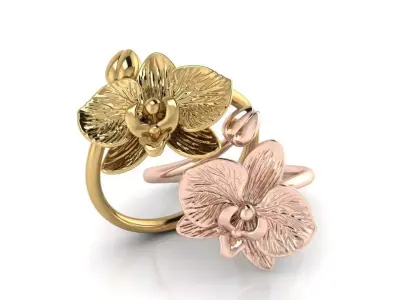 RING ORCHID LUXURY 3D print model
